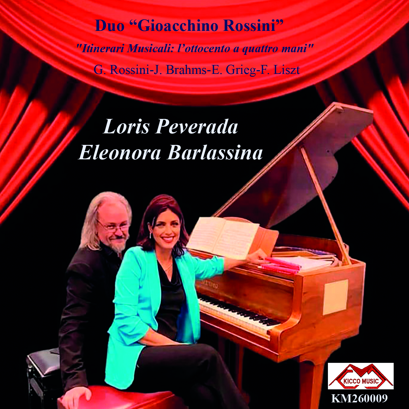 Loris Peverada e Eleonora Barlassina - ''Duo Gioachino Rossini - Itinerari Musicali : L' 800 a 4 mani'' (CD digitale e fisico - Kicco Music, 2026)